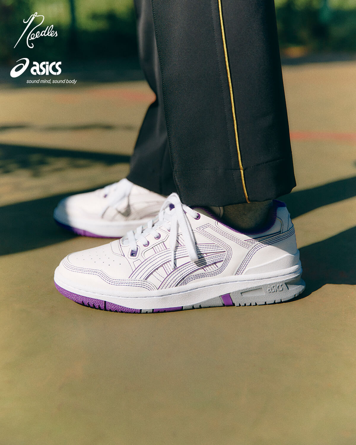 人気 ☆ASICS X NEEDLES☆ EX89 WHITE PURPLE Asics x Needles EX89 (White) – CNCPTS